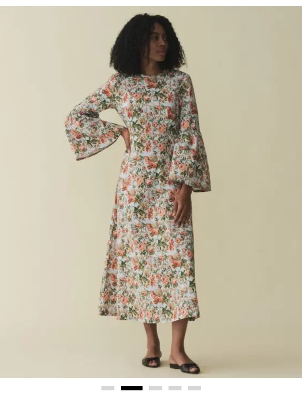 Doen midi dress - noisette with liberty fabric!